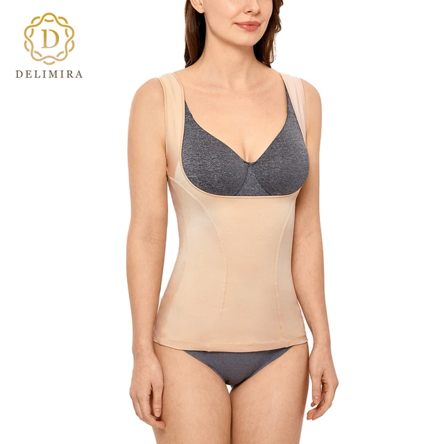 DELIMIRA Women's Tummy Control Panties Seamless Plus Size