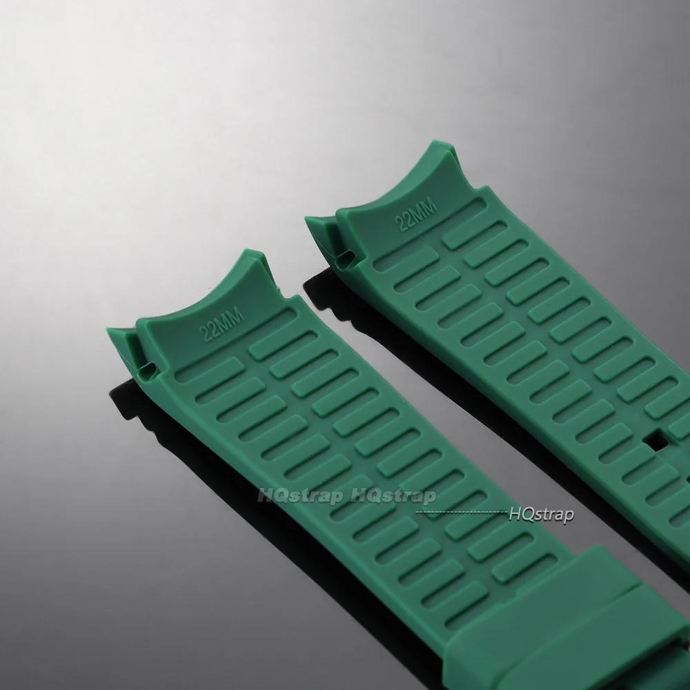 Deluxe Waterproof Sport Silicone Watch Strap - Curved End Wristband Accessory