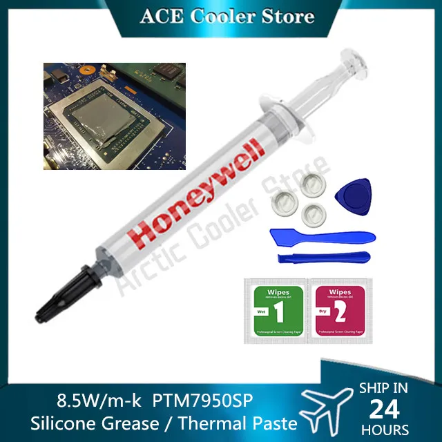 Honeywell-graxa de Silicone Condutor de Calor Pasta Térmica da Cpu Notebook Gpu Refrigeração de Mudança de Fase 3g 5g 8.5 w M-k Ptm7950sp