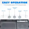Portable Washer Machine  Capacity Mini Washing Machine 2 in 1 Compact Washer and Dryer Combo Twin Tub Laundry 4
