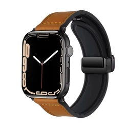 Premium Genuine Leather Watch Strap - Elegant Bracelet - 42 44 45 49 46mm (Dark Brown)