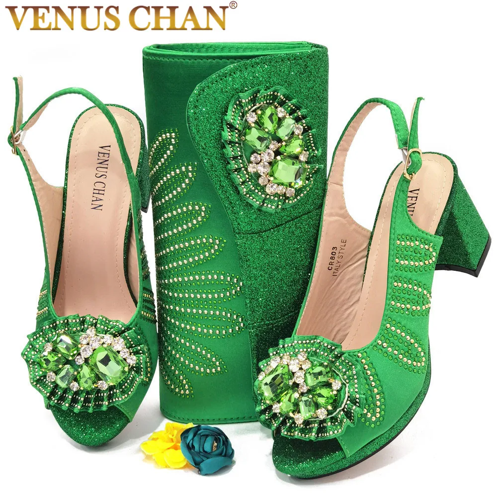 Bag Shoe Woman Party Wedding Green Green Shoes Bags Nigerian Wedding