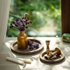 Round Wooden Tray Fruit Storage Trays Candle Holder Multi-purpose Tray Coffee Cup Food Tray Farmhouse Dinning Table Decoration 6