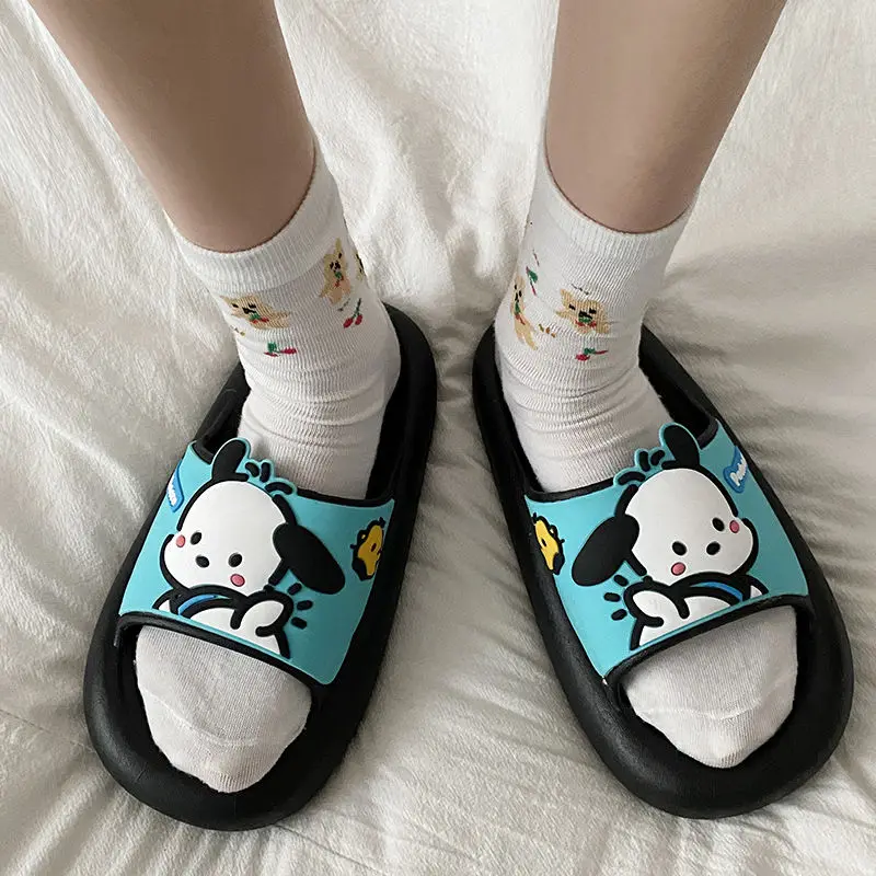 

Pachacco Cartoon Sanrio Slippers Anime Kawaii Portable Outer Wear Non-Slip Shoes Cute Sweet Birthday Gift