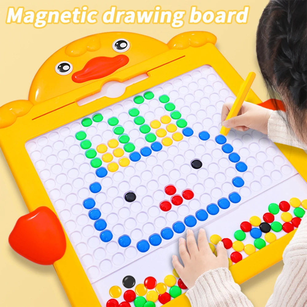 

Magnetic Dots Board For Toddlers Magnetic Dot Art Drawing Board Preschool Educational Toys For Boys Girls Gifts