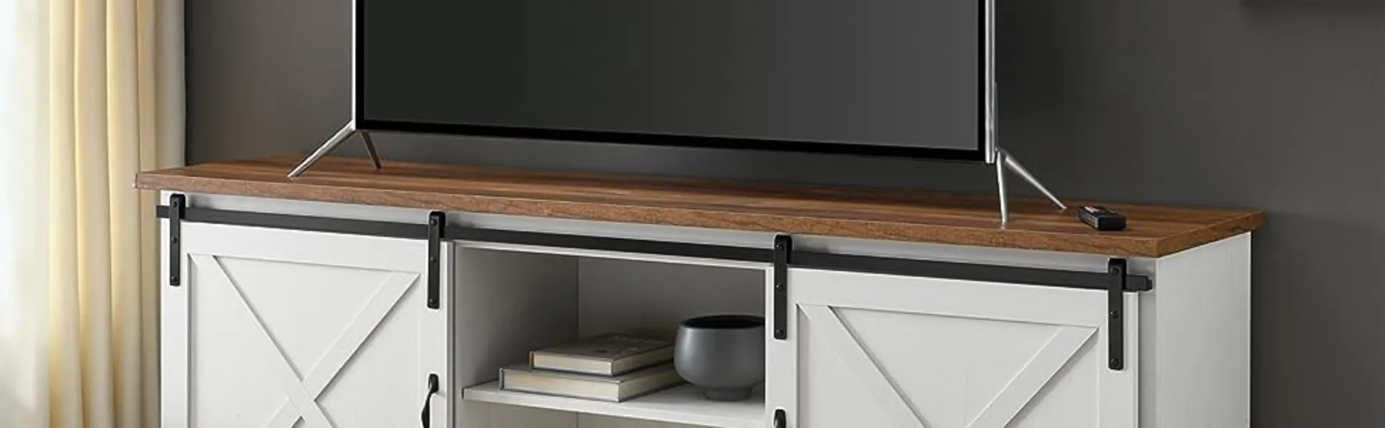 entertainment center tv stand for 65+ inch tv apartment tv 55+ inch small bookcase western home