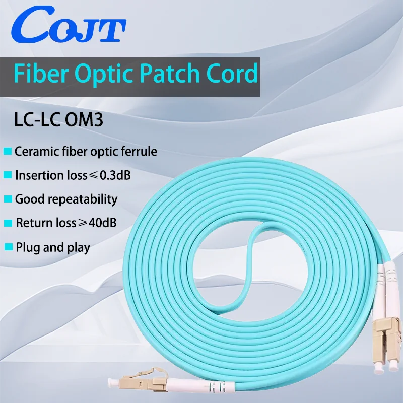 10G OM3 LC-LC UPC Multimode Duplex 2.0MM Fiber Optic Patch Cord LC-LC fiber optic patch cable Fiber Optic Patch Cable