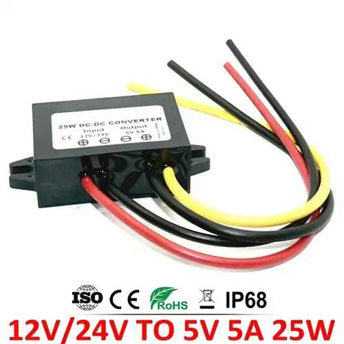 12V 24V to 5V 5A 3A 10A Step Down DC-DC Power Converter 8-36V Buck 5V Switching Voltage Power Supply 12Volt to 5Volt for Car LED - Image 7