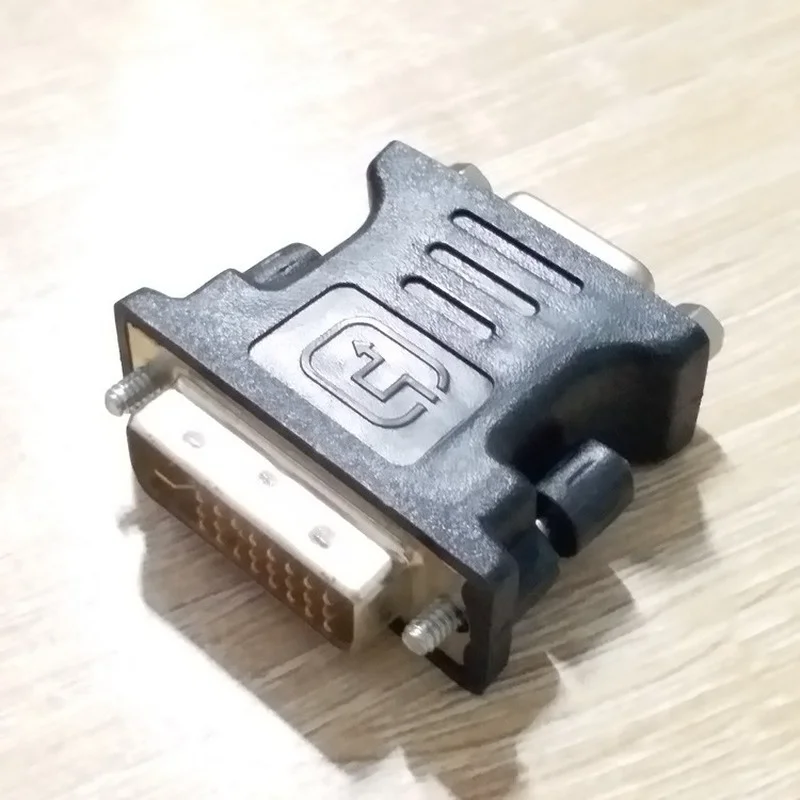 DVI 혁명 VGA 여성 어댑터 DVI-I 플러그 24 + 5 P VGA 잭 어댑터 HD 비디오 그래픽 카드 변환기 PC HDTV 프로젝터