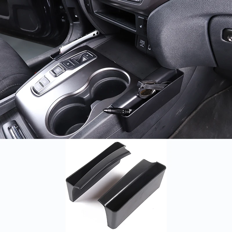 

ABS Black Car Center Console Side Storage Box Organizer Tray For Honda Pilot 2015-2022 Interior Accessories