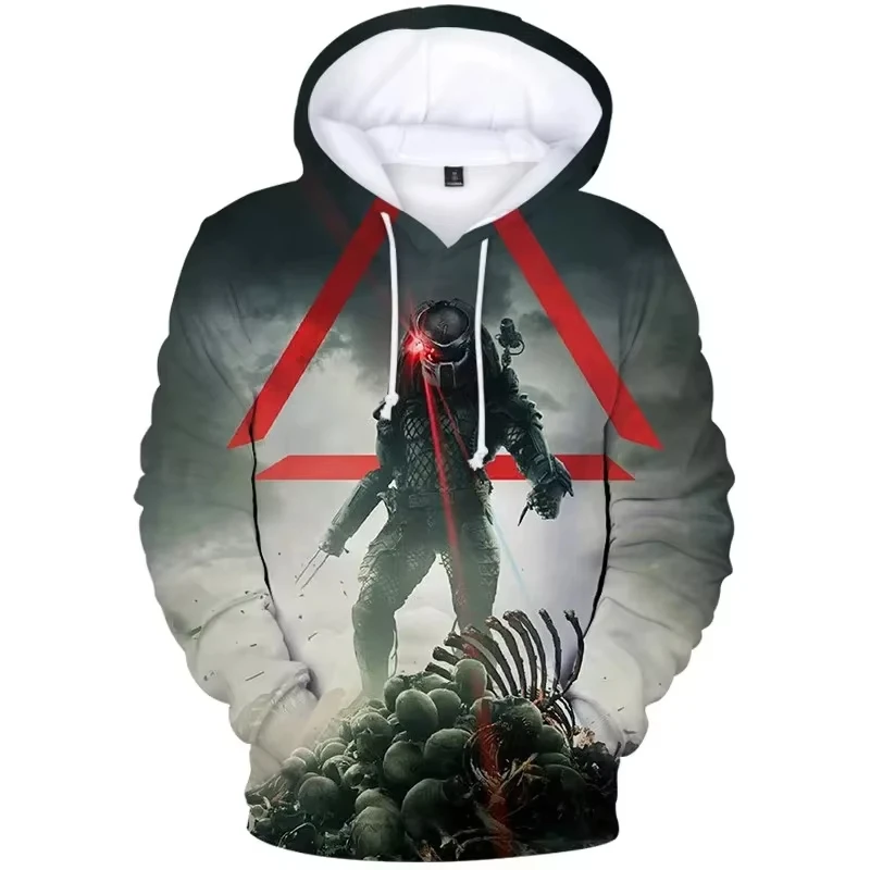 thumbnail image 1 of Nueva sudadera con capucha con estampado 3D de la película Predator para hombre, jersey de moda de gran tamaño, sudadera con capucha informal de calle Alien, ropa para hombre, 1 of 4