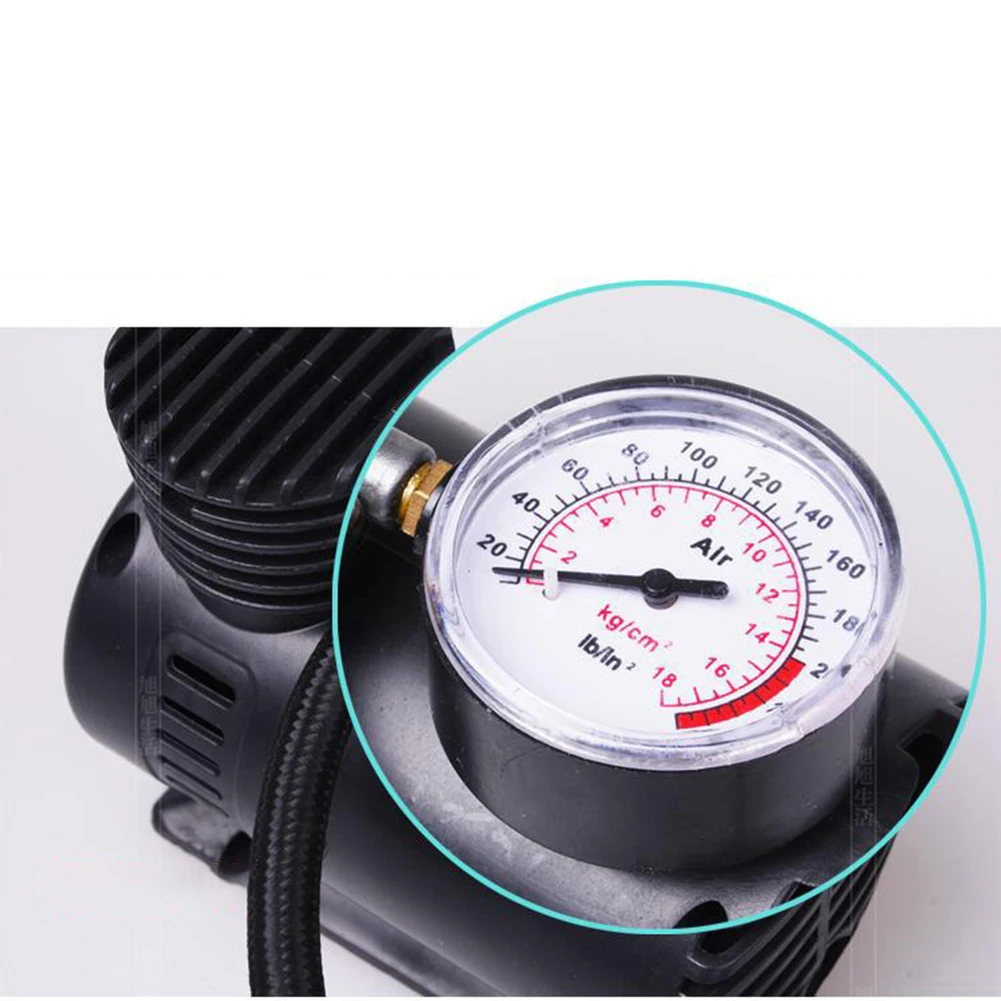Portable 12V 300psi  Air Compressor Pump Tire Tyre Inflator  For Auto Motorcycle Direct Replacement  Car Accessories