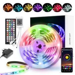 Led Strip Lights 30M Bluetooth Smart App Music Sync Color Changing RGB Led Light Strip with Remote DC24V