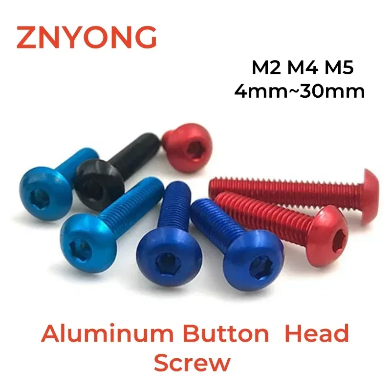 M6 X 20mm Aluminium 7075 T6 Bouchon Prise Allen Vis Boulon din 912 20
