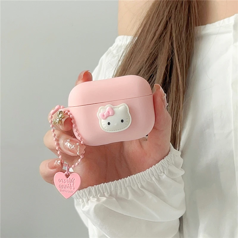 

New Hello Kitty Disney SANRIO Minnie Mickey Kuromi Case For Airpods 1/2/3 Pro 2 Soft TPU Earphone Cover Case For Girls/Women