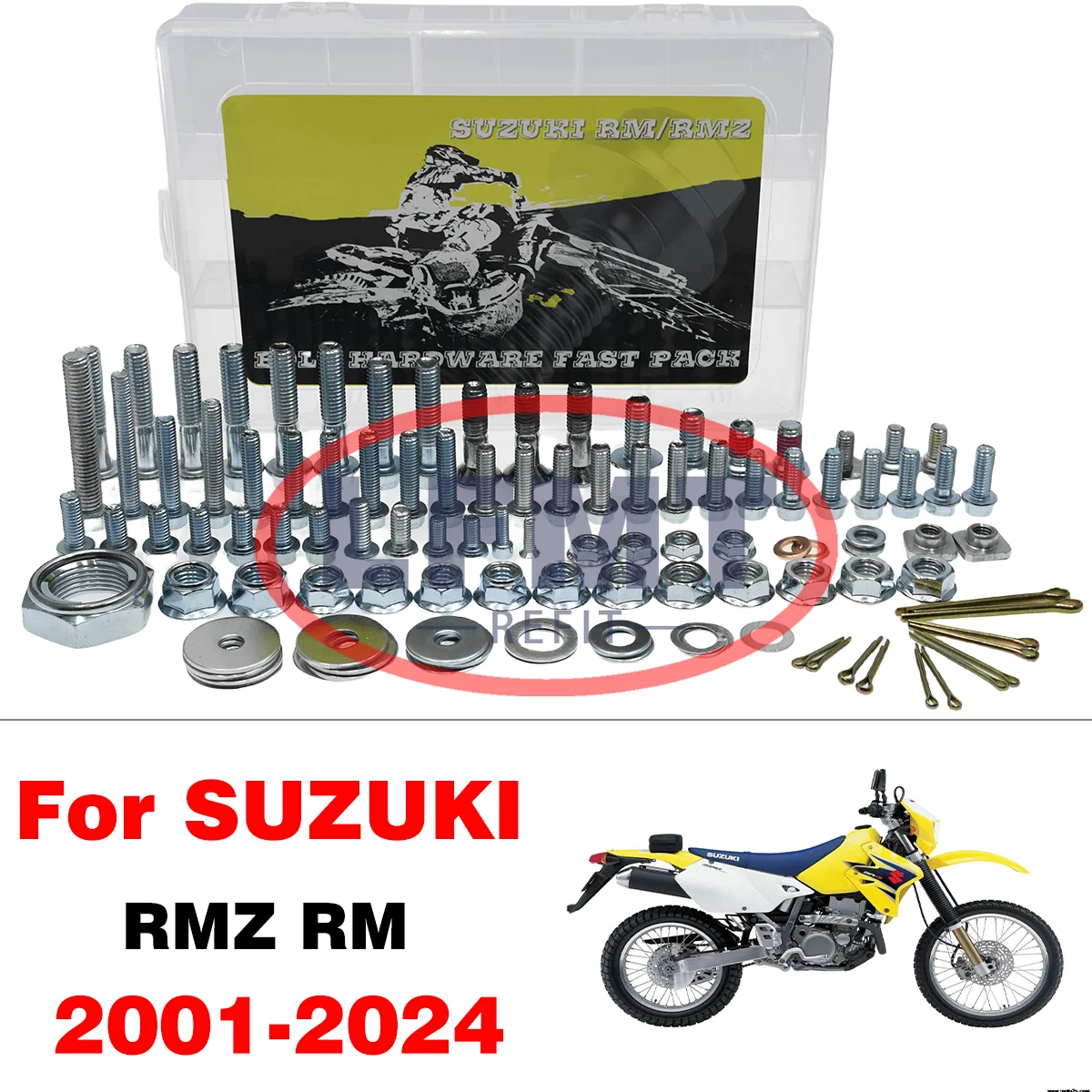 

Motorcycle Full Plastics Fastener Kit Hardware Bolt Factory Style For SUZUKI RMX RM RMZ DRZ 80 85 125 250 450 RMZ250 2001-2024