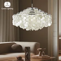 Coquillage Seashell Shell pendant light Danish Vintage Mid-Century CHANDELIER Retro Scandinavian Design Ceiling Lamp fun light 2
