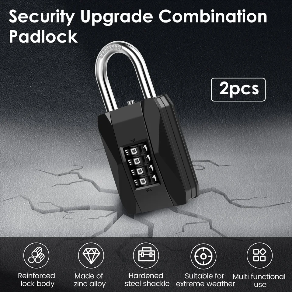 2-5/8" Premier Solid Steel Commercial Gate Keyed Padlock With Short Shackle And 3 Keys-Keyed Alike- Boxed - View #3