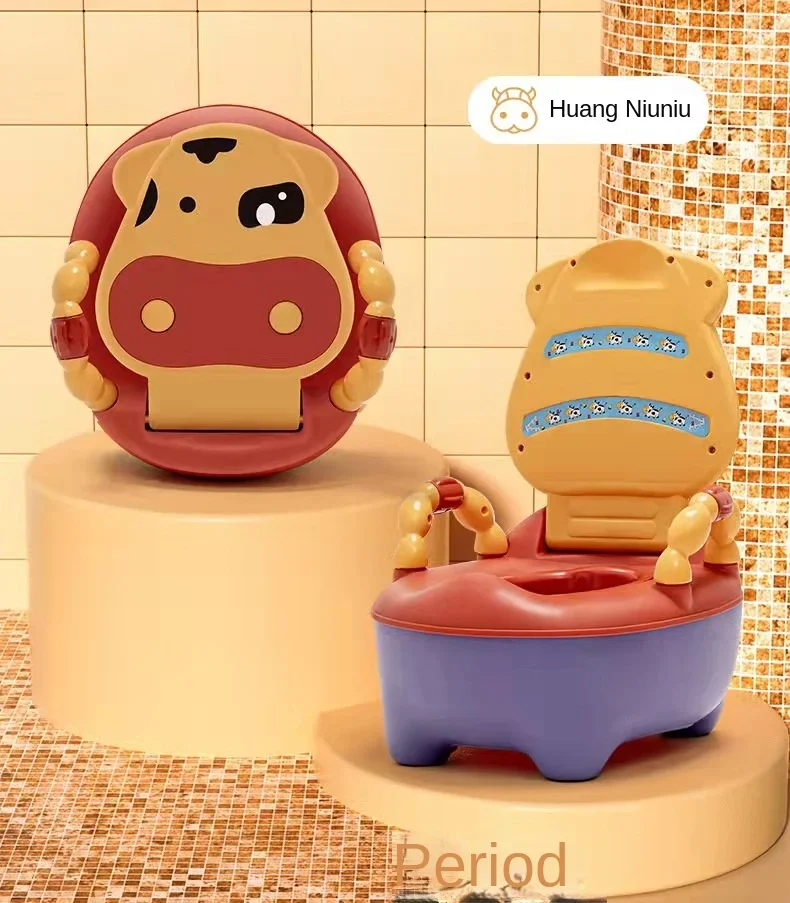 Cute Cow Portable Potty Baby Toilet Potty Training Seat Child Pot Girls Boy Potty Kids Chair Toilet Seat Pot Travel Toilet 6