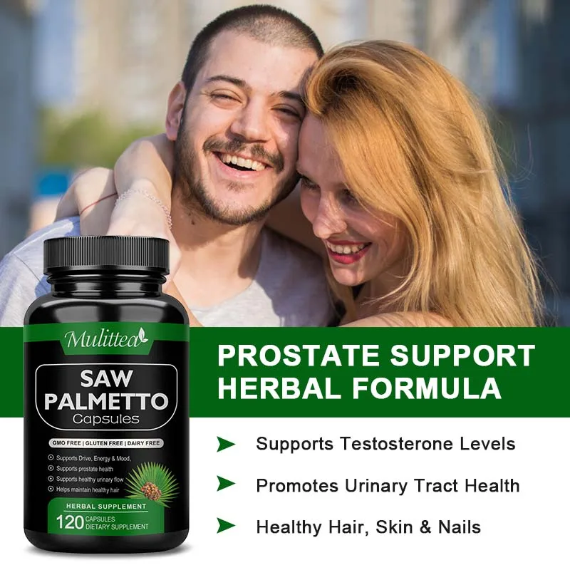 Saw Palmetto Supplement Promote Prostate Health Support Bladder Less Urination Prevents Hair Loss