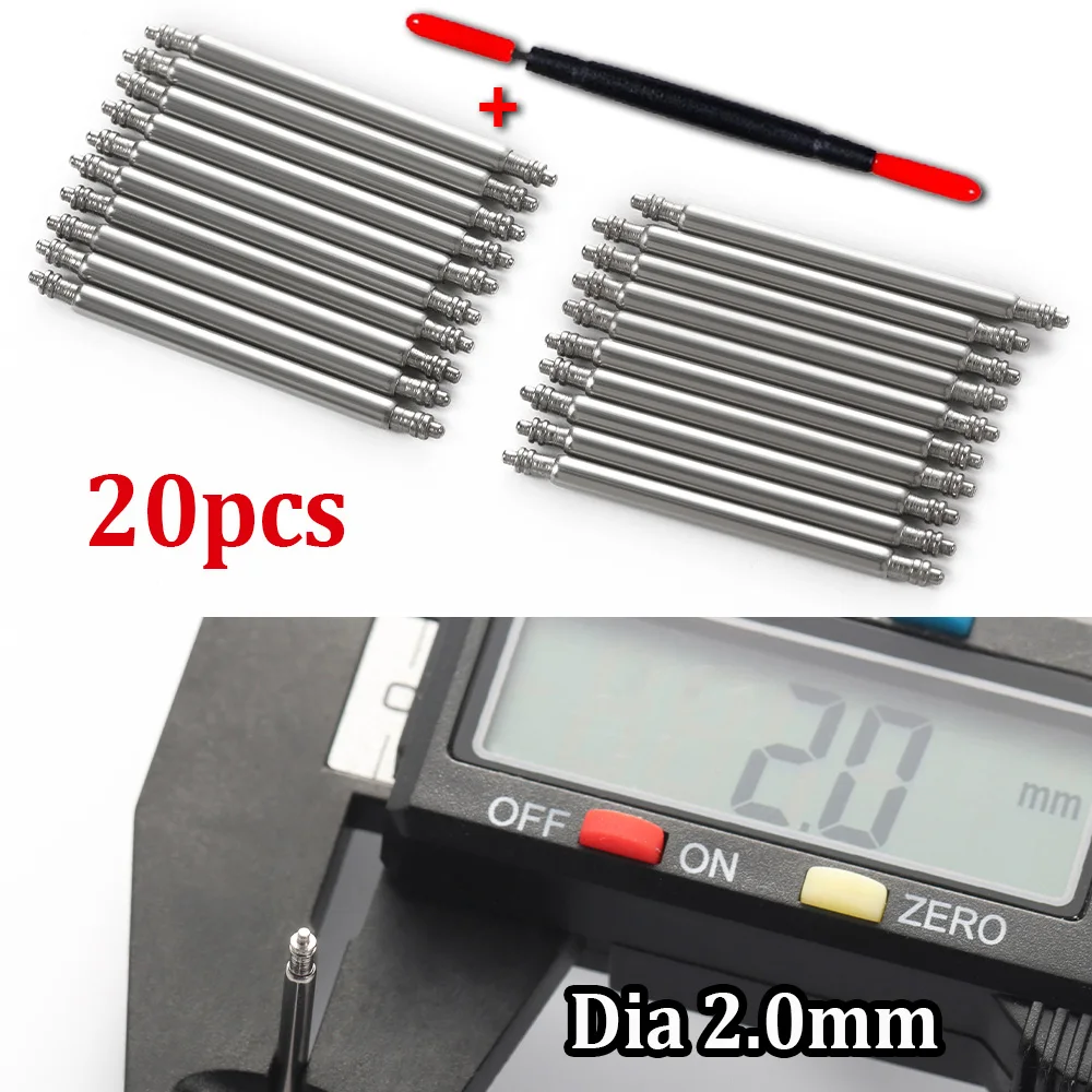 Premium Stainless Steel Spring Bar Set with Tool - Assorted Sizes