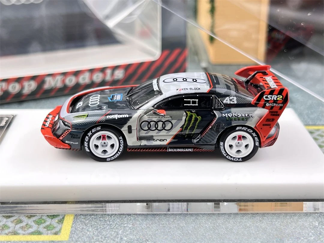 1:64 Audi S1 Hoonitron Brick Tertiary Drift Dashen Alloy Car Model 5