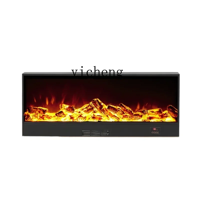 Tqh Electronic Fireplace Decoration Embedded Fireplace Core Simulation Flame Electric Heater
