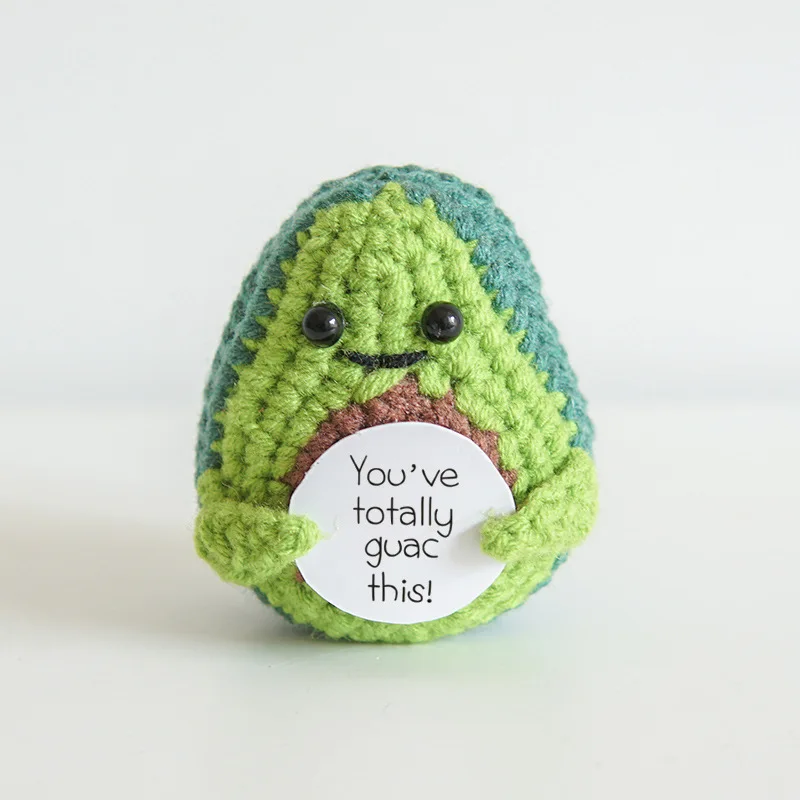 Handmade Emotional Support Pickled Cucumber Crochet Doll food model food photography props kitchen food toys vegetable ornaments fake food prank toys anti pressure toys