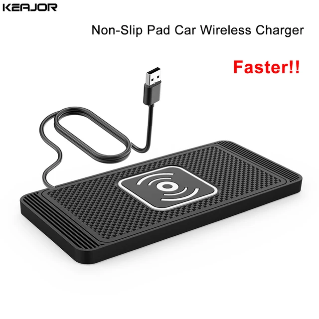 Car Wireless Charger Silicone Non-Slip Pad for iPhone 15 14 13 12 Samsung S24 S23 Xiaomi Car Phone Fast Induction Charging Pad 1