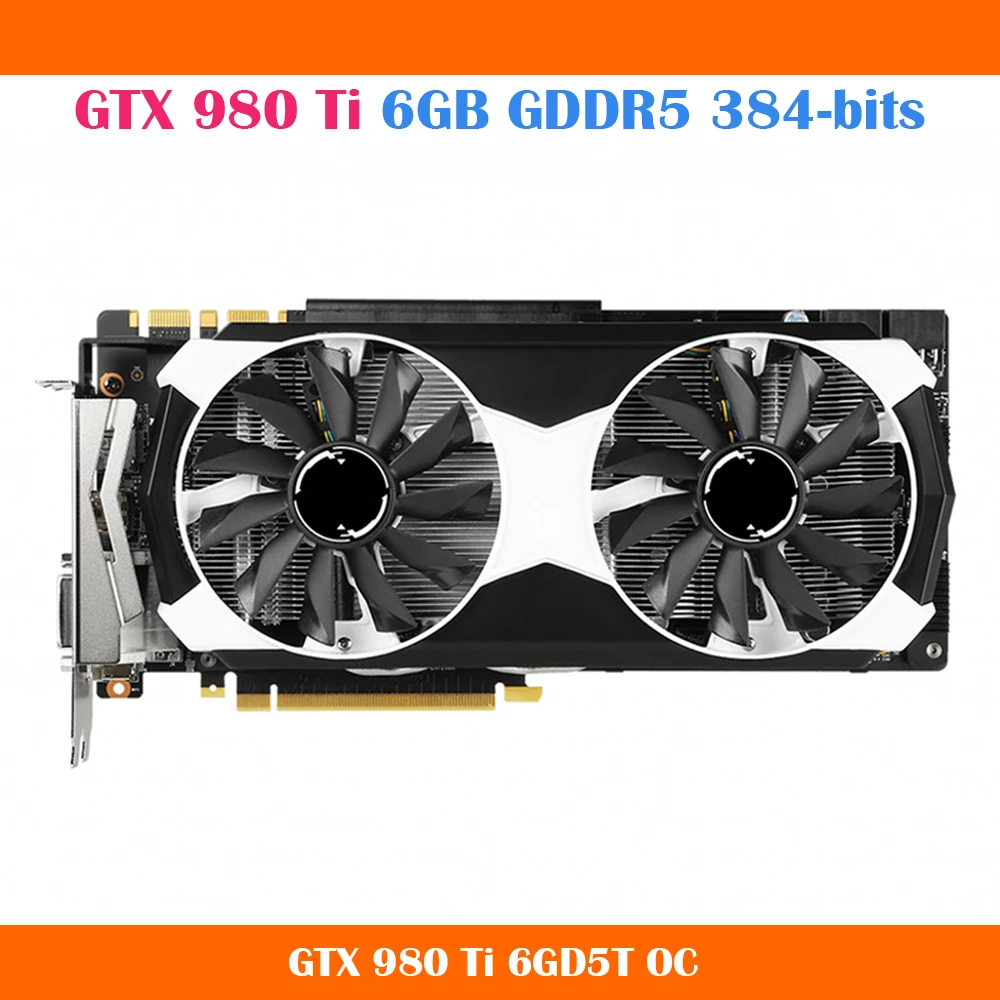 external graphics card for pc GTX 980 Ti 6GB Graphics Card For Msi GDDR5 384 Bits 8-PIN*2 Video Card Original Quality Work Fine video card in computer Graphics Cards