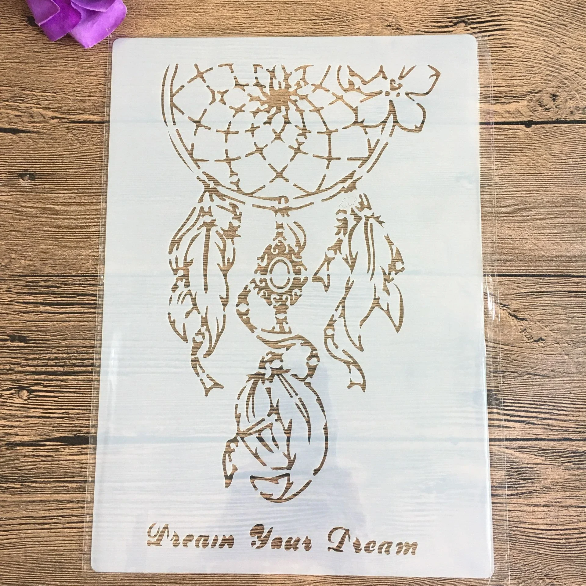 

Серьги с цветами и мандалой, декоративные трафареты A4, 29 см, настенная живопись «сделай сам», альбом для тиснения, для рисования и декора