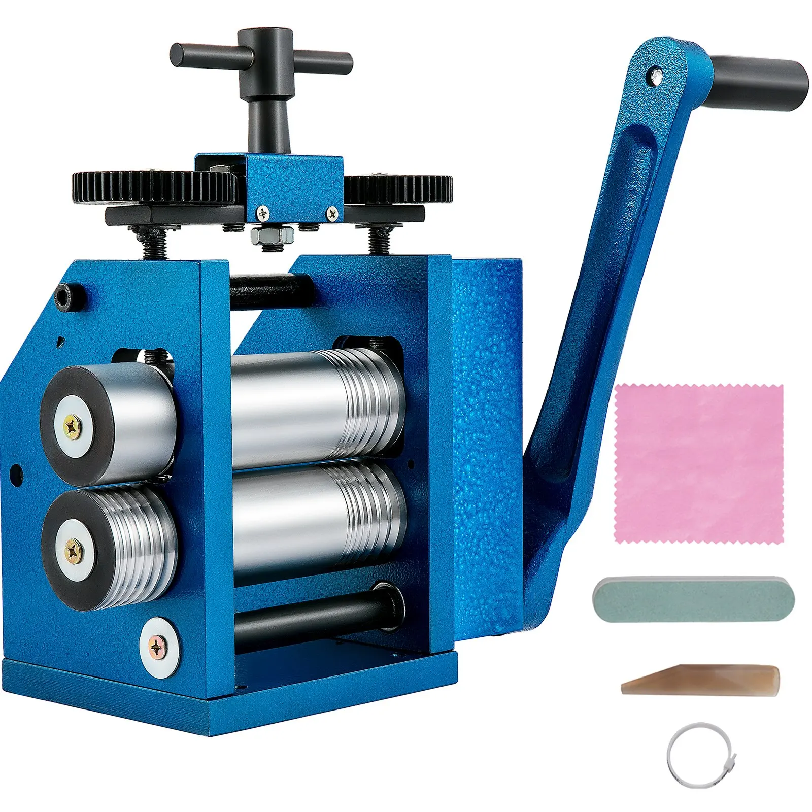 

Rolling Mill 4.4"/112mm Jewelry Rolling Mill Machine Gear Ratio 1:2.5 Wire Roller Mill 0.1-7mm Press Thickness For Jewelry Sheet