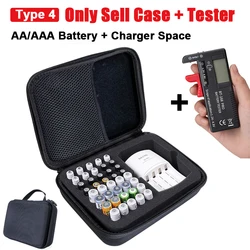 Portable Battery Storage Box with Built-In Battery Tester (Type 4 Case Tester)