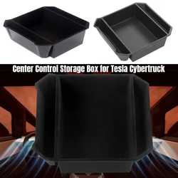 For Tesla Cybertruck Center Control Storage Box Armrest Box Cyberpica Storage Box TPE/ ABS Car Modification Accessories 2024