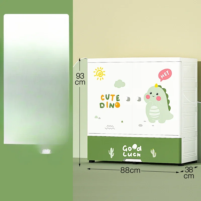Cute Shelf Wardrobes Closet Kids Bedroom Baby Storage Organizer Hangers Dressers Meuble De Rangement Modern Furniture CY50CW