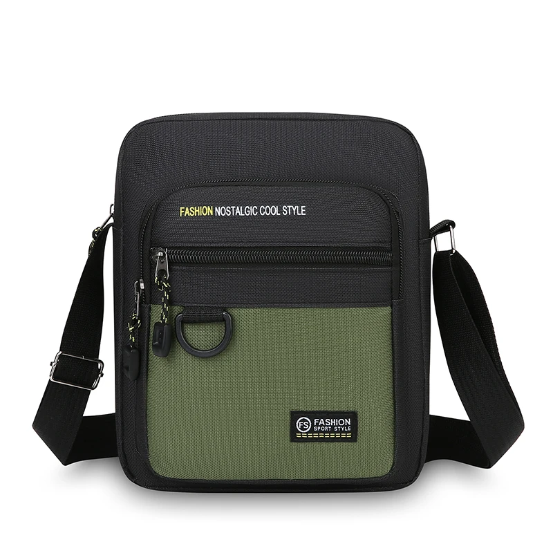 Shoulder bag, unisex business bag, nylon fabric bag, suitable for daily commuting, phone bag