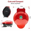 Portable Breakfast Bubble Quiche Oven with Pan and Molds Mini Electric Nonstick Waffle Maker - - Compact Quiche Maker 5