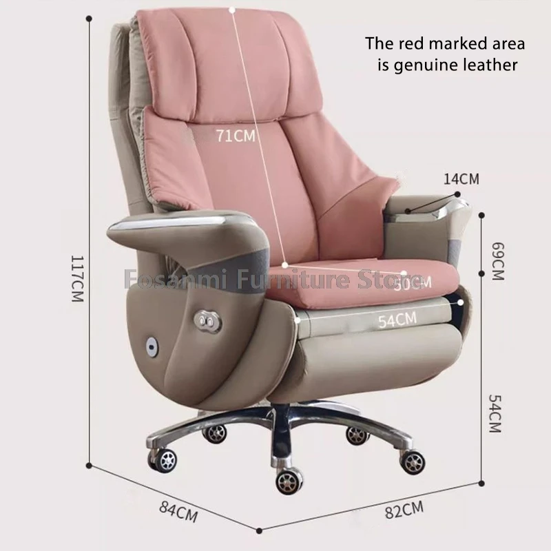 Ergonomic Office Chair With Swivel Seat And Footrest Adjustable Backrest Angle And Height Adjustable Executive Computer Chair 6