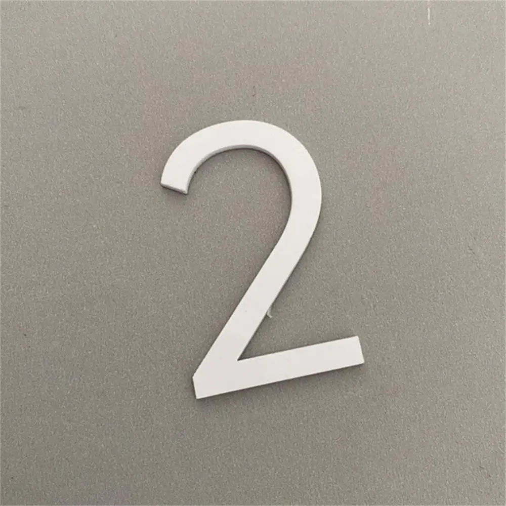 Description Picture 2 of itemSelf-adhesive 3D Numeral Plate Plaque Sign Gate Digits Number Tag Door Label Hotel 0 to 9 Plating Home Sign House Address Door