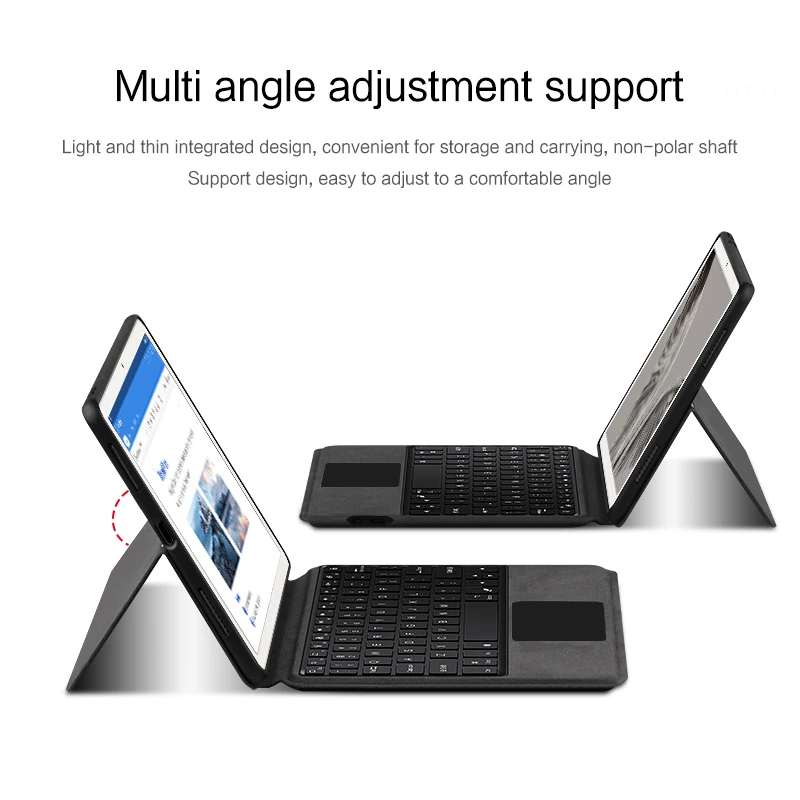 Capa de Teclado com Touchpad em Árabe Russo Tablet Google Pixel Bluetooth 2023 11 Polegada - Imagem 5
