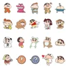 50/100Pcs Cartoon Anime Crayon Shin chan Stickers For Car Laptop Phone Stationery Decor Decals Waterproof Sticker Kids Toys 6
