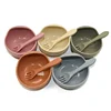 Baby Suction Cup Silicone Bowl Tableware Children's Tableware Baby Feeding Tableware Supplementary Food Bowl Children's Bowl 2
