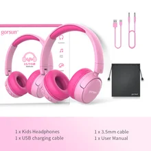 

Wireless Headphones with Mic bluetooth headset folding Stereo Bass Helmets Children Gamer Girl boy Gifts PC Phone protect ears