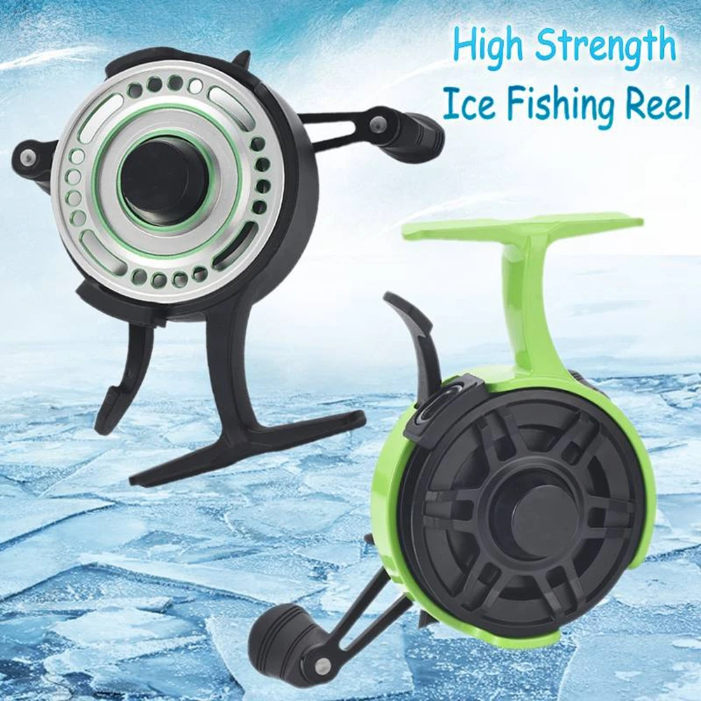 

Metal spool Plastic Wire Cup Ice Fishing Reel Raft Fishing Wheel Front Fishing Wheel for Ice Fishing 2.8:1 Gear ratio