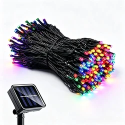 Solar Powered Waterproof Outdoor Fairy Lights with 8 Lighting Modes for Festive and Event Decor (Multicolor)