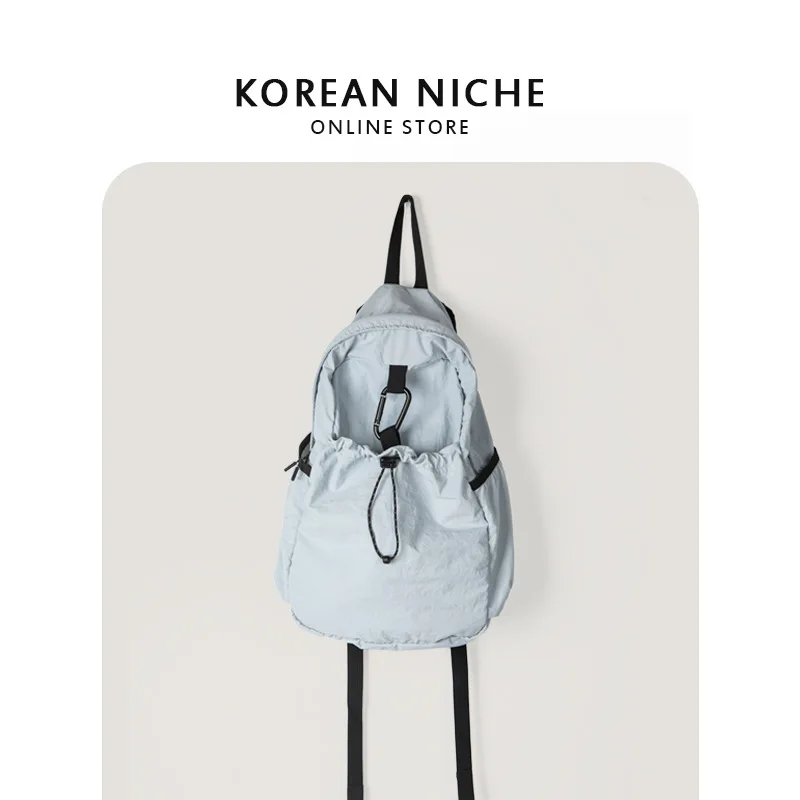 여성용 럭셔리 대용량 배낭 캐주얼 패션 숄더백, 경량 학생 가방, 디자이너 대비 색상 학교 