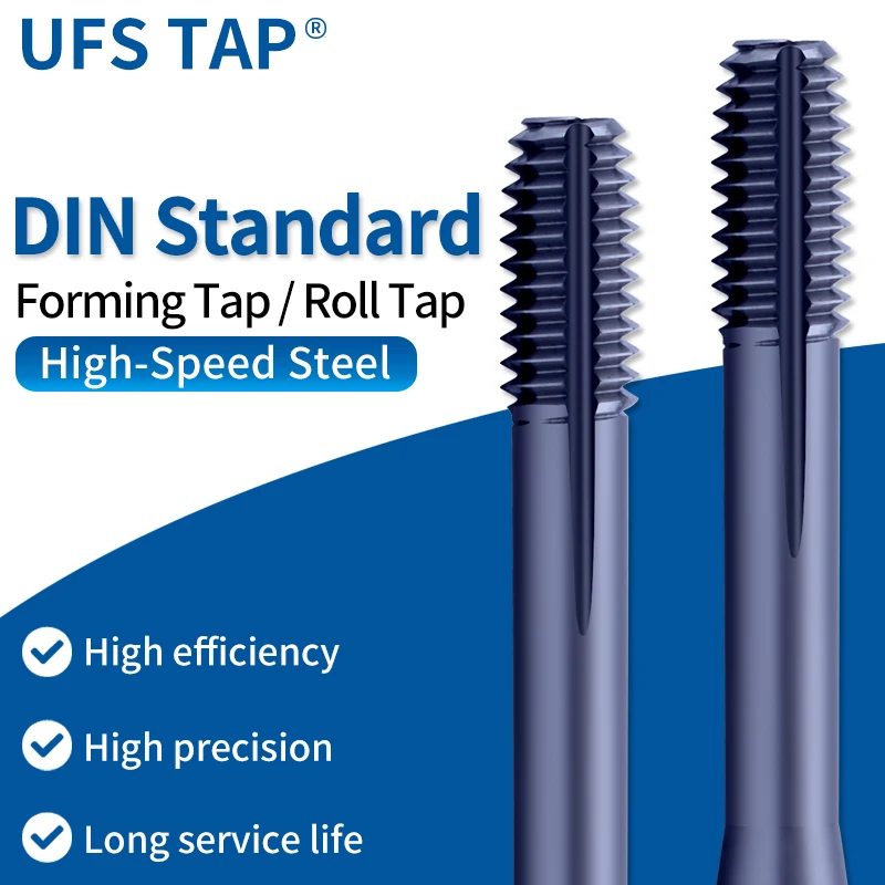 UFS TAP 1개 HSS-CO DIN 371 376 표준 성형/롤탭 나선형 플루트/포인트 탭 M2 M3 M4 M5 M6 M8 M10 M12 기계 나사탭