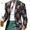 African Men Clothes Smart Causal Customized Slim Fit Fancy Suit Blazer Jackets Formal Coat Business Dashiki Party Wedding WYN530 2