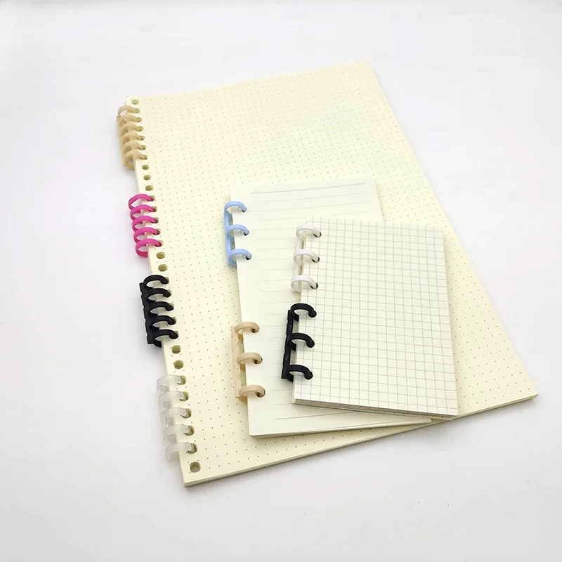 12mm 30/25/20/5/3 Holes Loose-leaf Plastic Binding Ring Spring Spiral Rings Binder Strip For Notebook Stationery Office Supplies