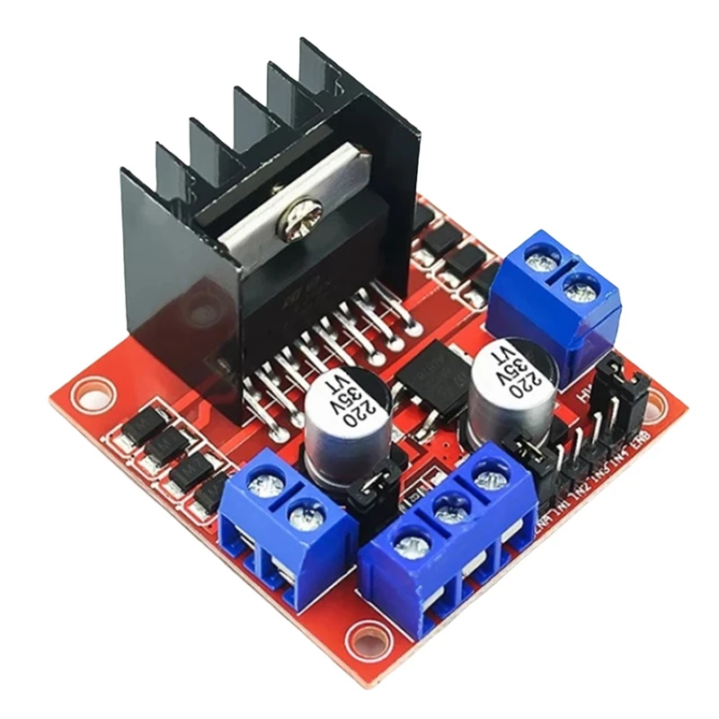 A25F-L298N Module Dual H-Bridge Stepper Motor Driver Board Module 2A/25W, Suitable For Robots And Smart Cars